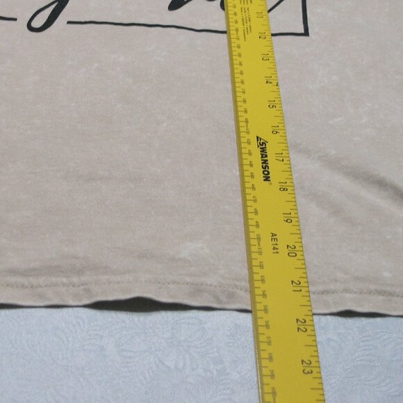 On Fire- women's T-Shirt beige Size Medium w/ I'm Not Perfect saying - Picture 6 of 8